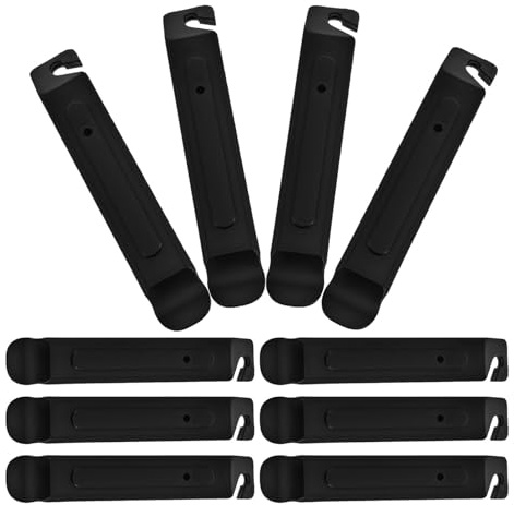 BESPORTBLE 15pcs Black Plastic Bike Tire Levers Set – Bicycle Tyre Changing Tools for Road Bike, Scooter Repair, Lightweight Tire Removal Accessories for Cycling Maintenance