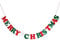 ROSENICE MERRY CHRISTMAS Wimpel Girlande Buchstaben Girlande für Weihnachten Party Home Dekoration hängen