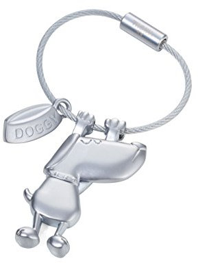 TROIKA DOGGY – KR17-14/MA – Schlüsselanhänger – Hund – der beste Freund des Menschen – Metallguss– matt – verchromt – silber – TROIKA-Original