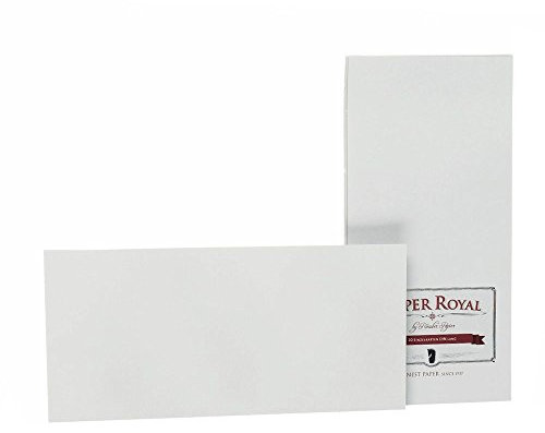 Rössler Papier 2051831170 - Einzelkartenpack DIN lang, 20 Stück, Paper Royal, gerippt, eisgrau