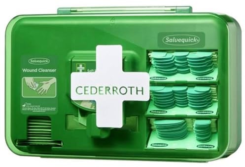 CEDERROTH KIT DE PREMIERS SECOURS WOUND CARE DISPENSER BLUE
