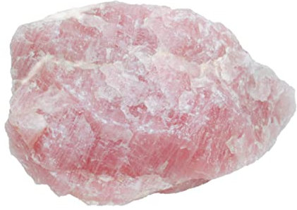 Steinfixx Quarzo rosa, pietra naturale, pietra grezza come pietra per computer, pietra curativa, decorazione, pietre preziose I Brasile (300-500 g)