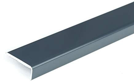 SELF-Adhesive Wood Effect Threshold 1M Door Stops End Laminate Floor Edge Strip Trim TMW Profiles (Anthracite)
