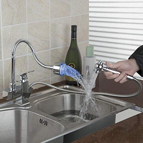 Gnailur MEZCLADOR DE COCINA LED Fregadero de la cocina Alrededor de giro giratorio LED OUTLET OUTLET FAUTET