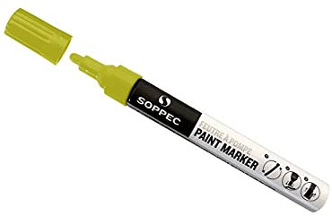 SOPPEC - Outils de traçage - Feutre de marquage à pompe Jaune - Soppec