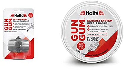 Holts HL3R6A olts Gun Gum Easy Fit Metal Repair Bandage & LOYGG2R Gun Gum Paste 200g