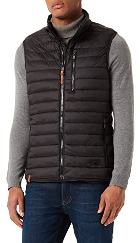 camel active Herren leichte Steppweste ohne Kapuze Dunkelgrau, menswear-62