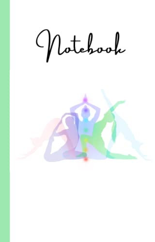 Notebook: Yoga Poses Crisp White Notebook Blank Lined Journal