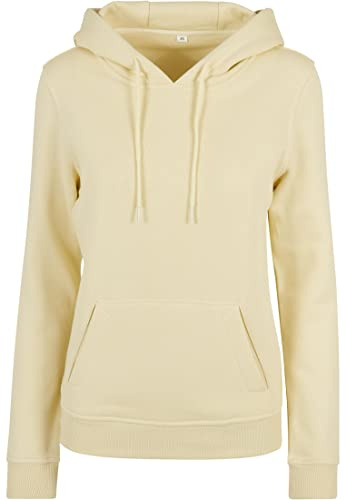 Build Your Brand Damen Kapuzenpullover Ladies Organic Hoody, Farbe softyellow, Größe L