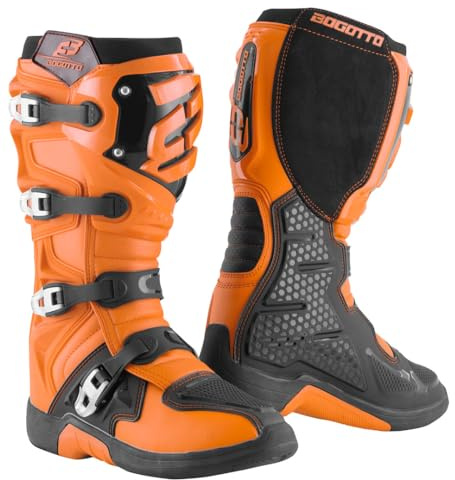 Bogotto MX-6 Motocross Stiefel, orange/schwarz, 42