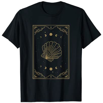 Coquille magique - Esthétique de carte de tarot sorcière T-Shirt
