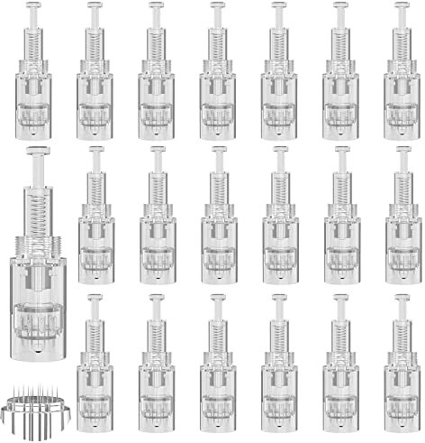 20 Pièces Aiguille Microneedling 12 Pin Micro Needling De Remplacement Dermapen Aiguilles Microneedling Cartouches Pour Micro Needle Gerät Pen Pour Auto Derma Stylo Électrique à Micro Aiguille Nadeln