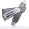 PioData iXflash 512GB MFi Certified Lightning & USB 3.1 Type C Flash Pen Drive for iPhone/iPad/Mac/PC External Storage Memory Photo Stick