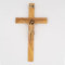 Holy Family Crocifisso in legno da parete con Cristo - Disponibile in tre misure - Crocifisso da muro (33 cm)