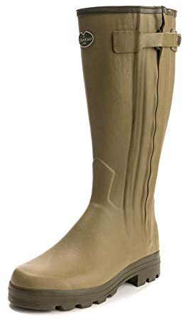 Le Chameau Gummistiefel Chasseur Cuir Oliv 50