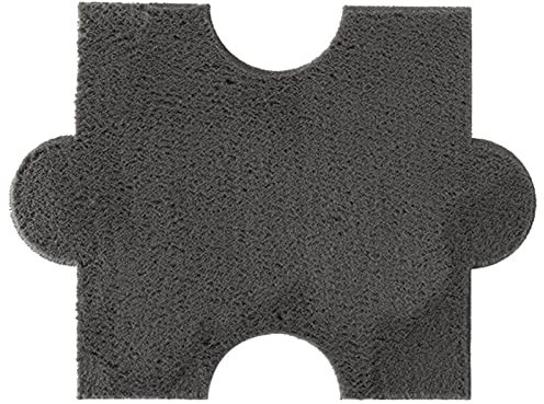 50 Stück Puzzle-Spielmatten, Selbstklebende Teppichfliesen Zum Abziehen Und Aufkleben, Puzzle-Plüschteppiche, 30 X 40 cm, Bettvorleger Für Schlafzimmer(Color:Grau)