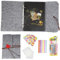 Set Filz Fotoalbum, Fotoalbum Zum Selbstgestalten, DIY Schwarze Seiten Fotobuch, DIY Geschenk für Valentinstag Jahrestag ​Geburtstag Geschenk (Medium)