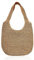 GVSAVY 1 Ladies Straw Bag, Summer Beach Bag, Handwoven Tote Bag, Retro Shoulder Bag, Large Capacity Shopping Bag, Good for work, beach trip, vacation (khaki)