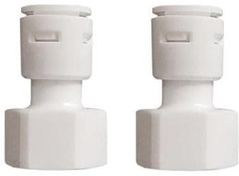 2 X Schnellanschluss für Wasserfilter - 1/2 Zoll auf 3/8 Zoll Schlauchverbinder Wasserzulaufleitung Anschluss Adapter