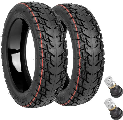 Natcoo Selbstreparierende Tubeless Offroad Reifen für Ninebot Max G30D 2/G30 Max/G30E/G30LP, 60/70-6.5 Schlauchlose Reifen für Segway Ninebot, Ersatzreifen Zubehör für Ninebot Scooter (Paar)