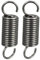 2 Piezas Resorte de extensión 1 x 10 x 40 mm, Diámetro del cable 1 mm, OD 10 mm, Longitud libre 40 mm, Resorte Acero Doble Gancho Tensión Resorte