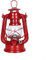 EpheyFIF Petroleumlampe Ollampe Nostalgische Petroleum-Sturmlaterne Mit Feuerfestem Beleuchtung Lampenol Glaskolben Stunden Outdoor - Kerosinlampe(19CM Rot)