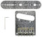 6 String Guitar Saddle Bridge Volume Control Plate for Fender Telecaster