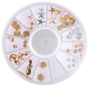 Healvian 2St Maniküre Muscheldekor Dekoration für zu Hause Ananas- Dekoration Dekoration Nagelschmuck schmücken Nagel Kunst Dekoration Nageldekoration japanisch Zubehör Nagelaufkleber