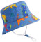 XYIYI Unisex Baby Kleinkind Dunkelblauer Dinosaurier Sonnenhut Kinder für 2-4 Jahre Jungen Mädchen mit Breite Krempe