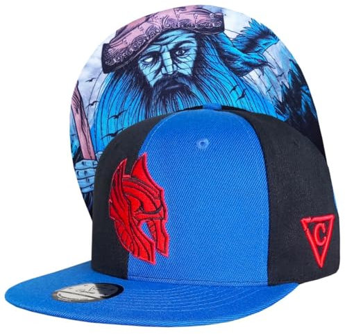 Capiche [99+ VARIATIONEN] Snapback Cap - Kappe - Baseball - Mütze - Kunst - Unisex - Schirm - Männer - Herren - Damen - D-301 - Odin