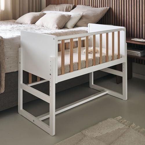 Petite Amélie Beistellbett Nuage - 45x90 cm - Natur - höhenverstellbar – Gute Luftzirkulation
