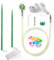 Dumeher Rundstricknadeln Austauschbar Set, Swivel Seile Kunststoff + Strickspitzen/Nadelspitze Metal, 3.0mm Rundstricknadel Set 360 ° Drehmechanismus, Seillänge 80 cm