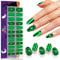 EBANKU Semi-Cured Gel Nail Strips, Halloween Nail Gel Strips, Nail Sticker Easy Apply for Salon-Quality Manicure Nail Art Stickers Wraps with Nail File and Nail Stick (Dizzying Spiral Whorl)
