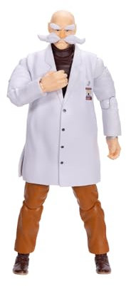 Sonic 3 la Película Figura Gerald Robotnik de Jakks Pacific, Figura de Acción de 13 cm de Altura, 18 Puntos de Articulación para Aumentar la Diversión, Recomendado para Mayores de 3 Años