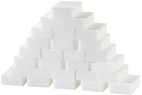 Grtheenumb Radierschwamm hohe Dichte Nicht -Scratch -Pads Haushaltsschaumreiniger Weiß 10x6x2cm 50pcs, Radierschwamm