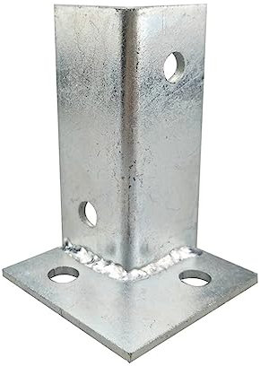 GZKDKZB Supporto per palo della ringhiera, Montaggio a Terra, 3x3 3x4 4x4 4x6 6x6 7x7 8x8 9x9 10x10 Pollici, Ancoraggio per Base palo in Cemento per terrazza in Legno, pergola, Recinzione