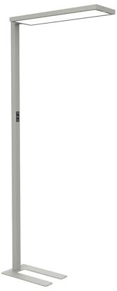 MAUL Standleuchte MAULsenja | Stehlampe dimmbar (2700-5700 K) | Energieeffizente LED-Technik | Deckenfluter mit direkter & indirekte Beleuchtung | Standlampe mit Bewegungssensor | Silber