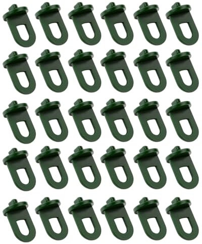 KGDUYC 30 clips de invernadero, clips de invernadero resistentes, clips invernadero, accesorios invernadero, para soportes plantas, dispositivos colgantes, cree su propio jardín paradisíaco