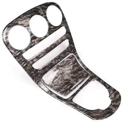 HJGYTRET Kompatibel mit Mercedes, kompatibel mit Benz C-Klasse W205 GLC X253 2015–2021, ABS Kohlefaser, Auto-Mittelkonsole, Rahmenabdeckung, Zierleiste, Autozubehör, Marmor, keine Uhr