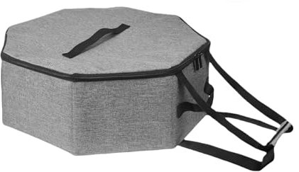 kesurpae Cowboyhut Etui für Männer und Frauen,Zusammenklappbarer Cowboy-Kappen-Organizer für Schrank, Hutkoffer zur Aufbewahrung von Cowboyhut Boxen, Hutbox für Reisen und Aufbewahrung, grau