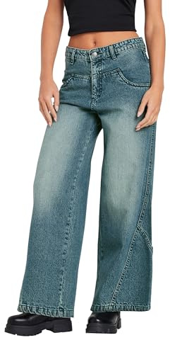 PixieGirl Petite Blue Washed Denim Seam Front Jeans Petite
