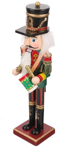 Amosfun 3 Pz Calendario Dello Schiaccianoci Soldato Schiaccianoci Scrivania Tradizionale Di Natale Operato Natalizi Desktop Di Natale Di Legno