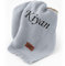 ★ Kuschelige Babydecke aus Bambus & Baumwolle ★ Mit Namen Bestickt ★ Geschenk zur Geburt & Babyshower ★ (Hellgrau, 100 x 80 cm)