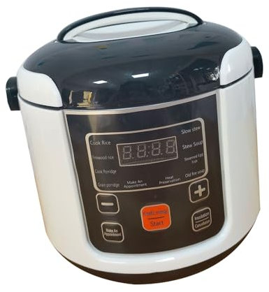 Olla Arrocera Eléctrica Portátil para Coche o Camión, Mini Olla Arrocera de 2 L, Pequeña Olla de Viaje con Función de Calentamiento, Apta para 2 a 4 Personas, Segura y Ecológica,