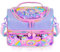 PinkSheep Lonchera térmica de dos pisos para niños, niñas, hombres, mujeres, con correa ajustable, unicornio (postre)