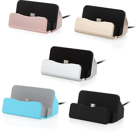 IWOWHERO Stazione USB Tipo C per Smartphone per Caricabatterie Tavolo Docking Station Compatibile Dispositivi Windows e Pixel Portatile e Compatto