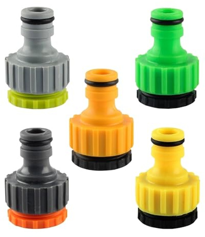 Générique Raccord Rapide for Tuyau d'arrosage, Embout fileté Femelle de 16 mm, Adaptateur de Robinet, raccords d'irrigation universels for Jardin, 1/2 3/4(D)