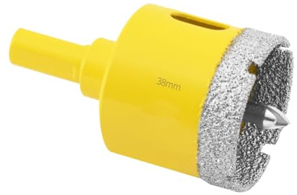 Aohhy 38mm Diamond Hole Saw with Pilot Bit, Professional Vacuum Brazed Diamond Drill Bit for Tile, Porcelain, Glass, Marble, Ceramic