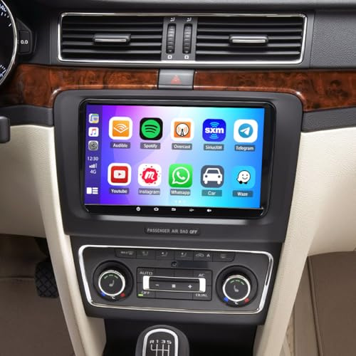 Android 14 Car Stereo for Skoda Superb 2009-2015 with CarPlay Wireless Android Auto Head Unit 2 Din Car Radio 9 Inch HD Touch Screen GPS WiFi FM RDS Bluetooth SWC Mirror Link Backup Camera