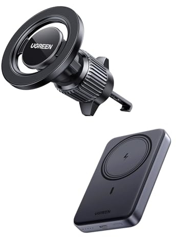 UGREEN Batterie Externe 10000mAh avec Support Téléphone Voiture Magnétique